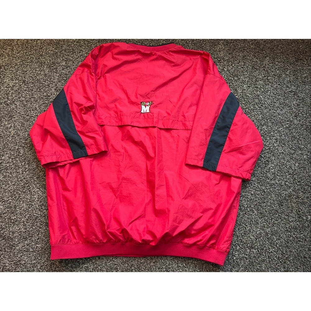 Vintage Y2K Maryland Terrapins 4XL Big & Tall Short Sleeved Windbreaker - Picture 8 of 13